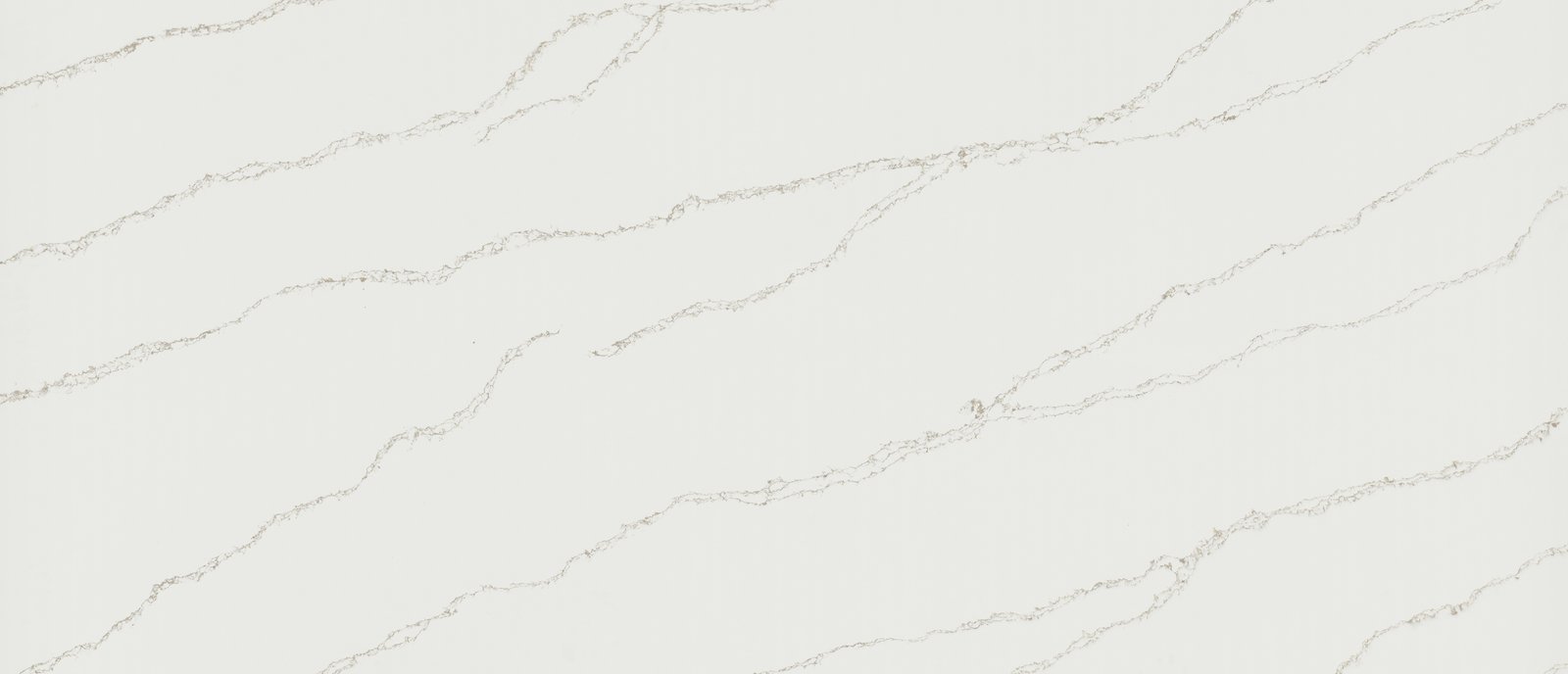 Calacatta Arno quartz with fine grey and gold veining